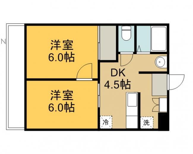 和室を洋室にした新しい間取