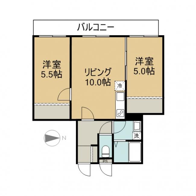 203号室間取