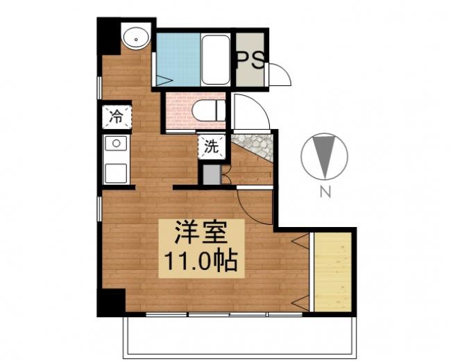 3号室タイプ　26.6平米　45,000円～